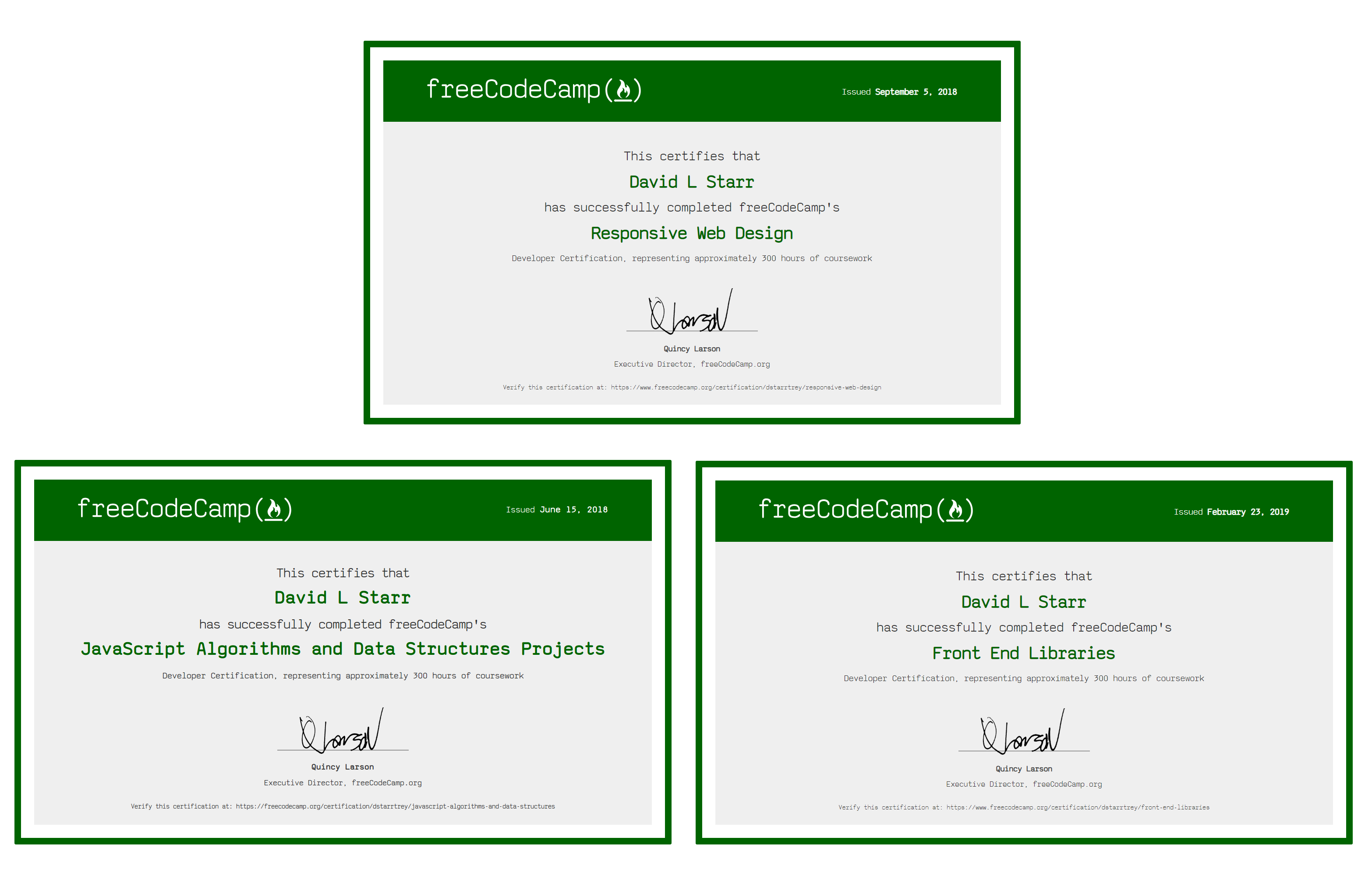 FreeCodeCamp JavaScript Certificate